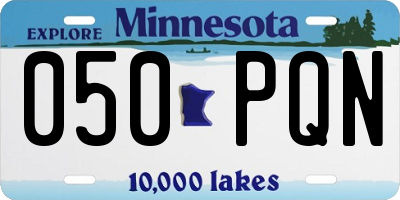 MN license plate 050PQN
