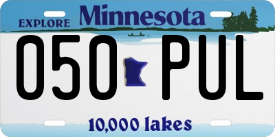 MN license plate 050PUL