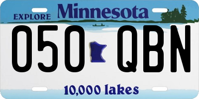 MN license plate 050QBN