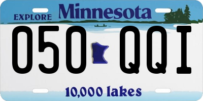 MN license plate 050QQI