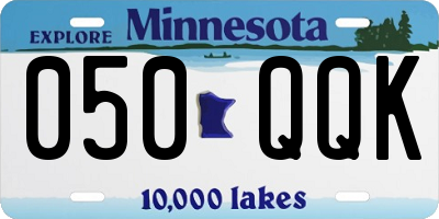 MN license plate 050QQK