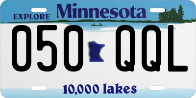 MN license plate 050QQL