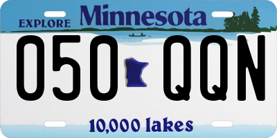 MN license plate 050QQN