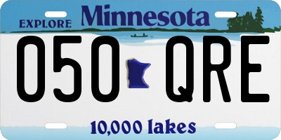 MN license plate 050QRE