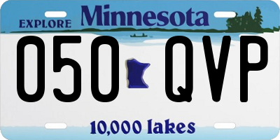 MN license plate 050QVP