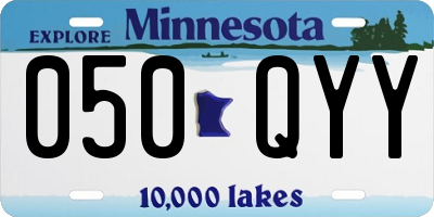 MN license plate 050QYY