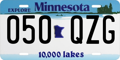 MN license plate 050QZG