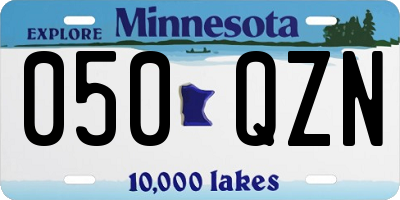 MN license plate 050QZN