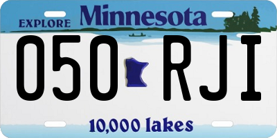 MN license plate 050RJI