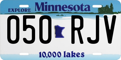 MN license plate 050RJV