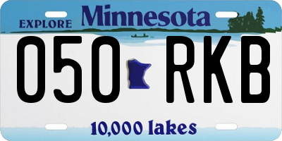 MN license plate 050RKB