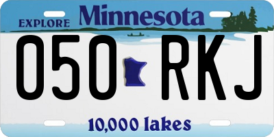 MN license plate 050RKJ