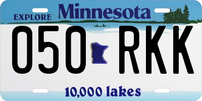 MN license plate 050RKK