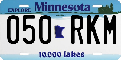 MN license plate 050RKM