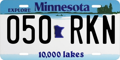 MN license plate 050RKN
