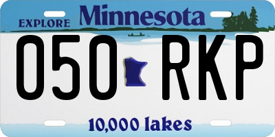 MN license plate 050RKP