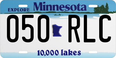 MN license plate 050RLC