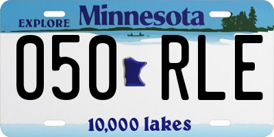 MN license plate 050RLE
