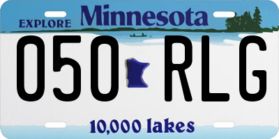 MN license plate 050RLG