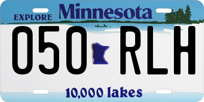 MN license plate 050RLH