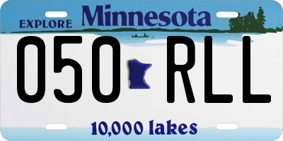 MN license plate 050RLL
