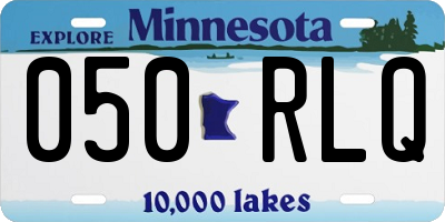 MN license plate 050RLQ