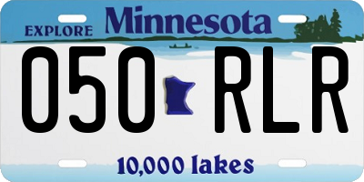 MN license plate 050RLR