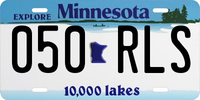 MN license plate 050RLS