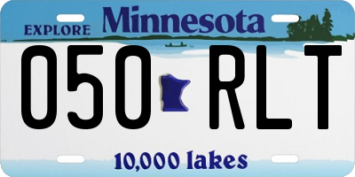 MN license plate 050RLT