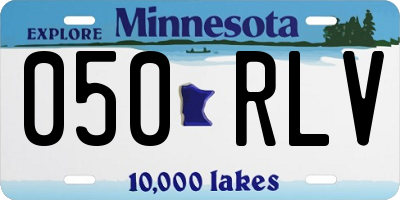 MN license plate 050RLV