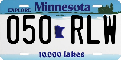 MN license plate 050RLW