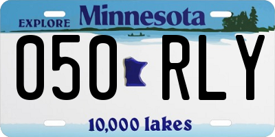MN license plate 050RLY