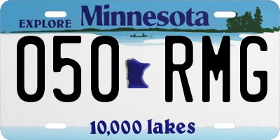 MN license plate 050RMG