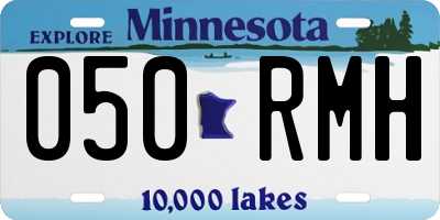 MN license plate 050RMH
