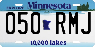 MN license plate 050RMJ