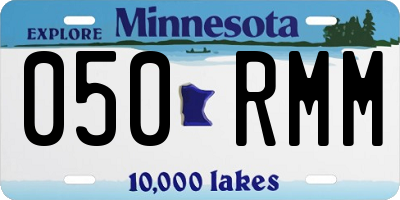 MN license plate 050RMM