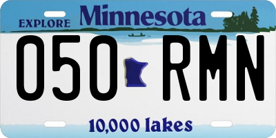 MN license plate 050RMN