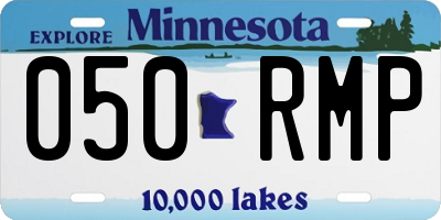 MN license plate 050RMP