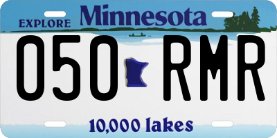 MN license plate 050RMR