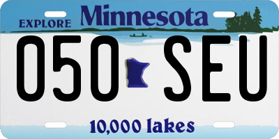 MN license plate 050SEU