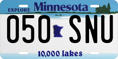 MN license plate 050SNU