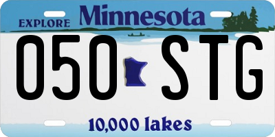 MN license plate 050STG
