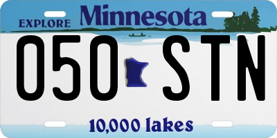 MN license plate 050STN