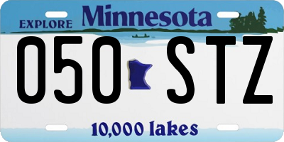 MN license plate 050STZ
