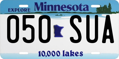 MN license plate 050SUA