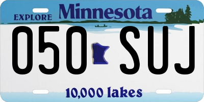 MN license plate 050SUJ