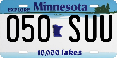 MN license plate 050SUU