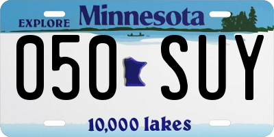 MN license plate 050SUY