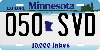 MN license plate 050SVD