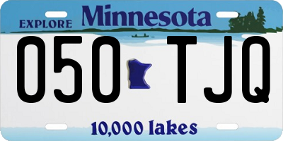 MN license plate 050TJQ
